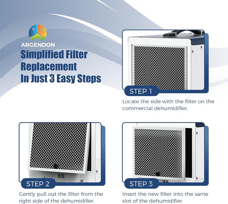 ARGENDON MERV-1 Filter Replacement Filter for Crawl Space & Basement Dehumidifier Shield 35P & Shield 35M(1Pack) - Image 5